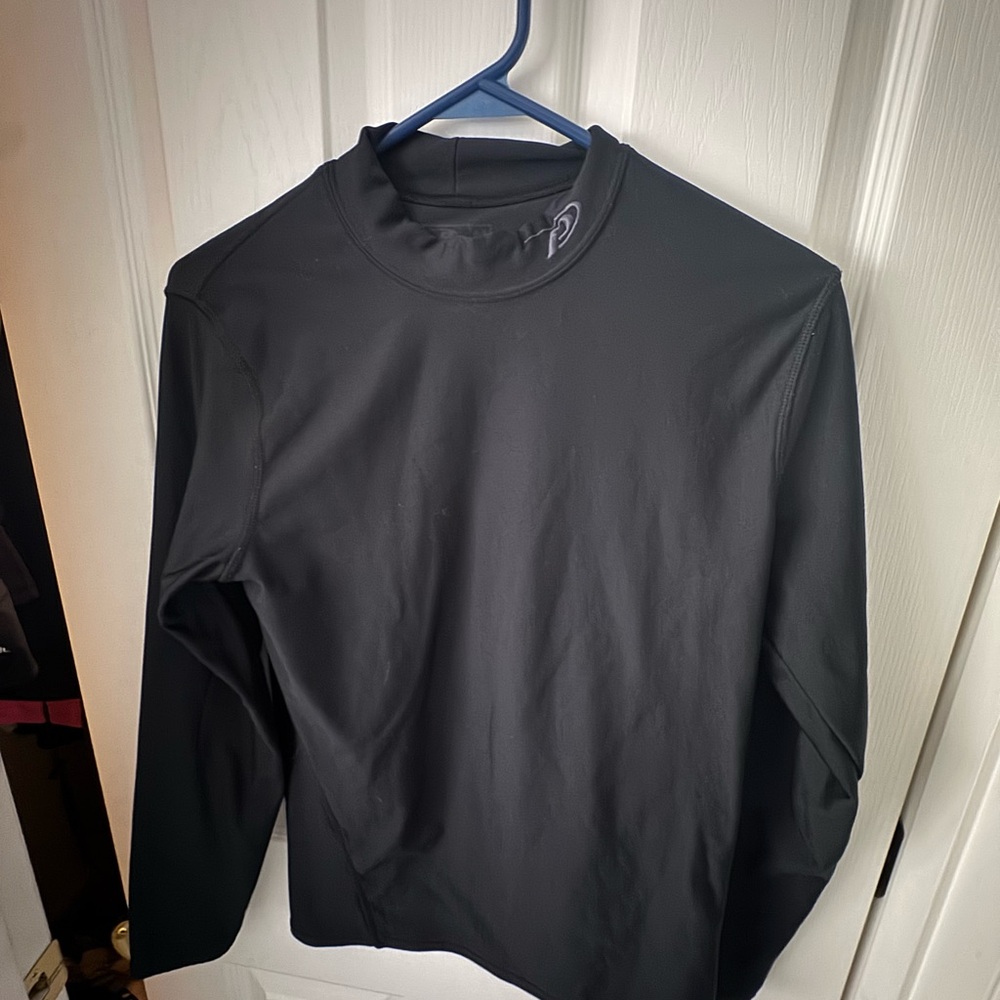 Black Long-Sleeve Performance Shirt - Unbranded